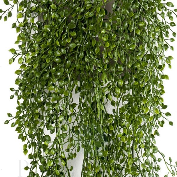 Detalle de planta jazmin colgante artificial de alto realismo