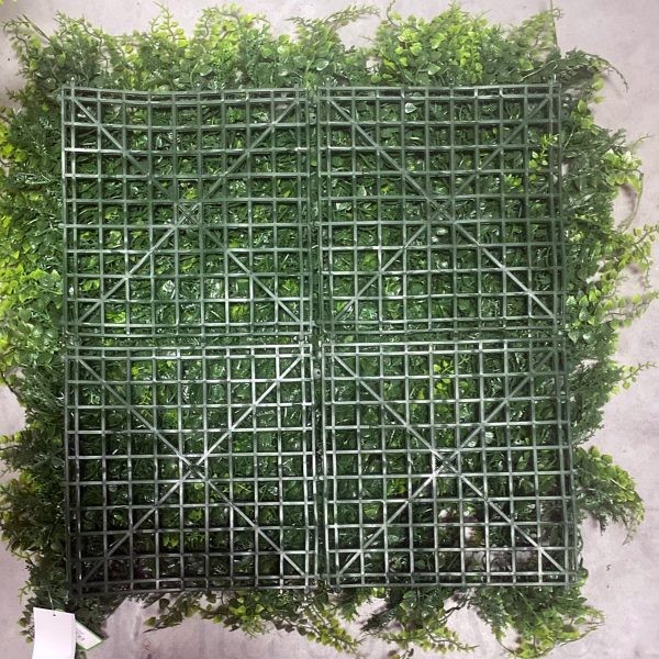 Jardín vertical de helecho mixto divisible en placas de 25x25 cm