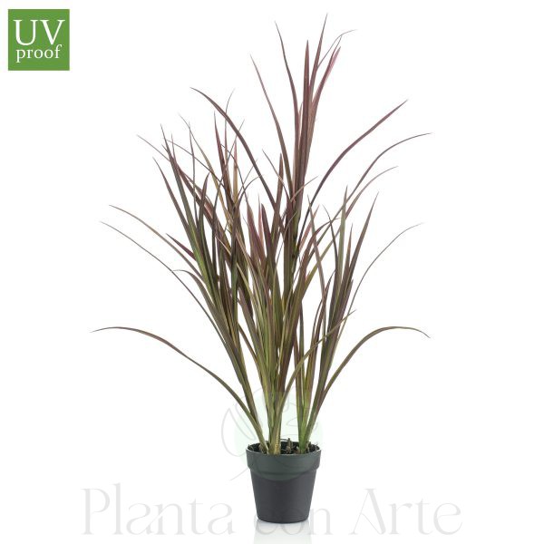 Arbusto junco artificial en maceta. 90 cm de altura con Tratamiento UV para exterior. Planta junco artificial para jardin