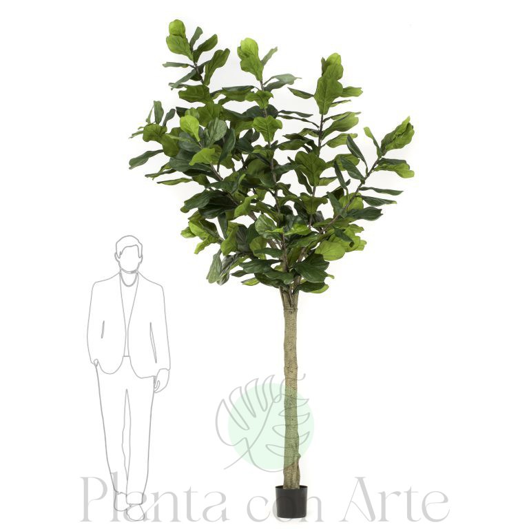 Árbol FICUS LYRATA ALTO artificial, de 3m de altura