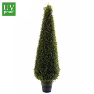 árbol boj cono para exterior con tratamiento UV de 165 cm de altura y 50 cm de diámetro