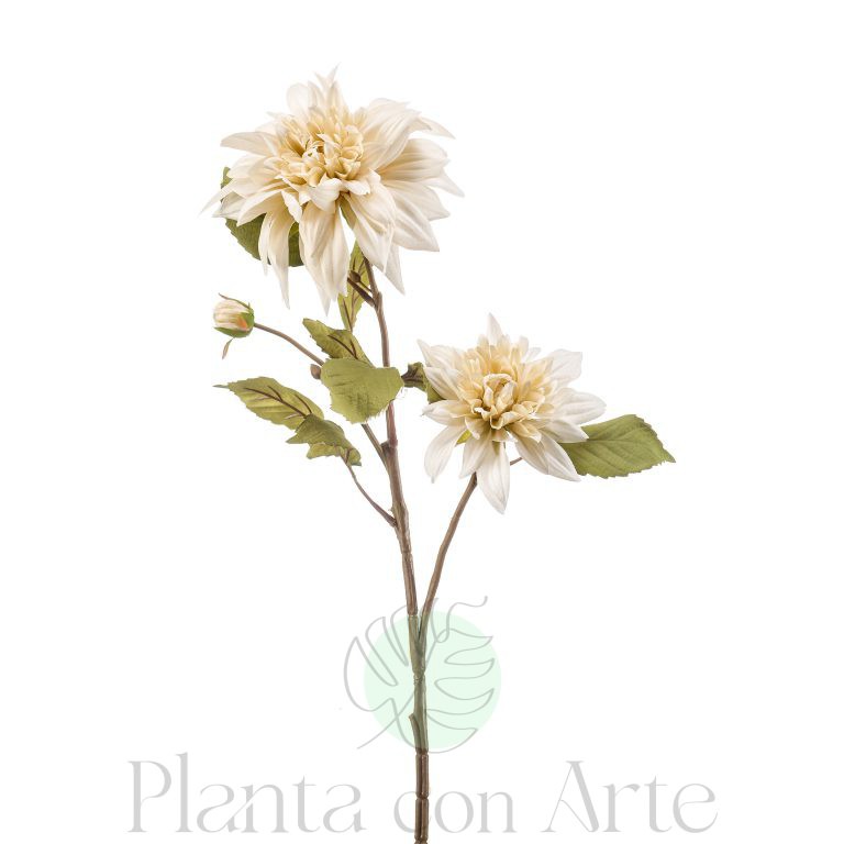 Tallo de Dalia artificial beige
