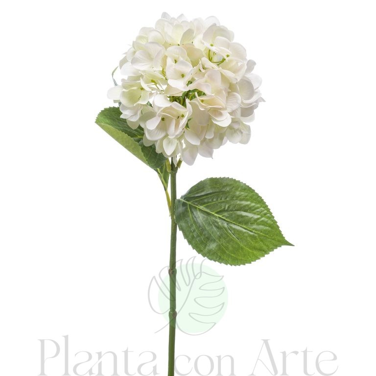 HORTENSIA BLANCA artificial hiperrealista de 67 cm de altura