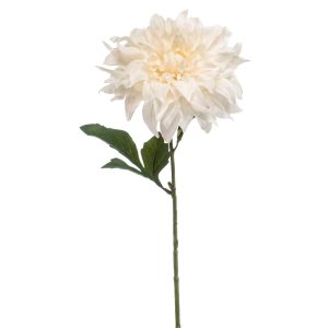 DALIA BLANCA artificial hiperrealista de 60 cm de altura