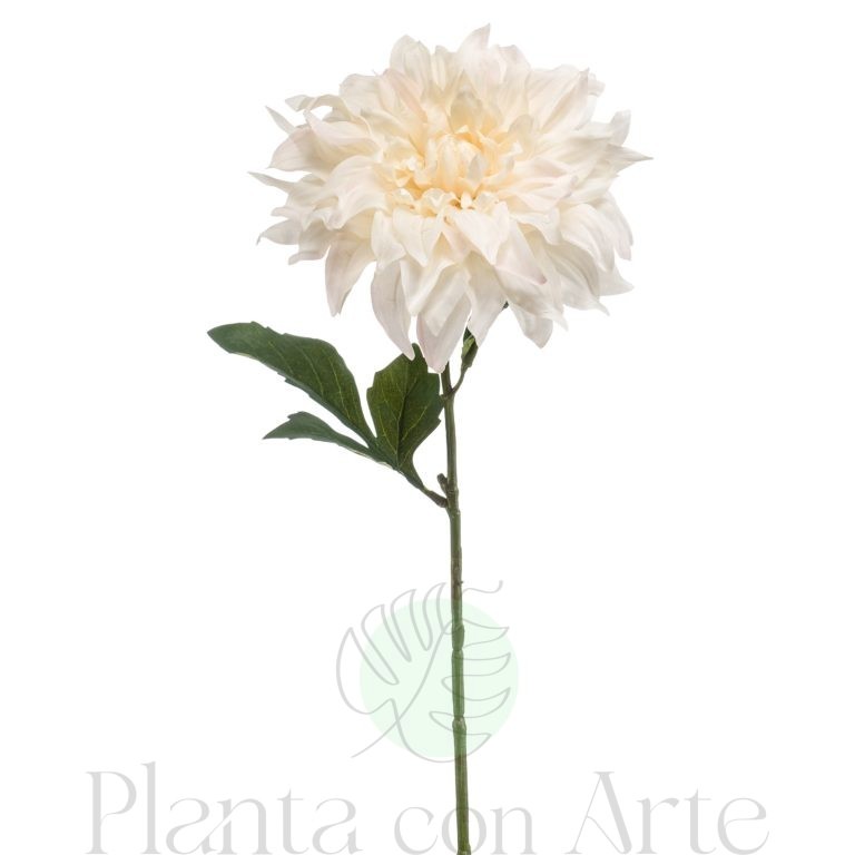 DALIA BLANCA artificial hiperrealista de 60 cm de altura