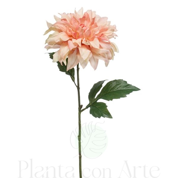 DALIA tono MELOCOTÓN artificial de 60 cm de altura