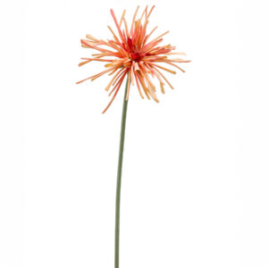 Gerbera Spider Naranja artificial con tacto real y 60 cm de altura