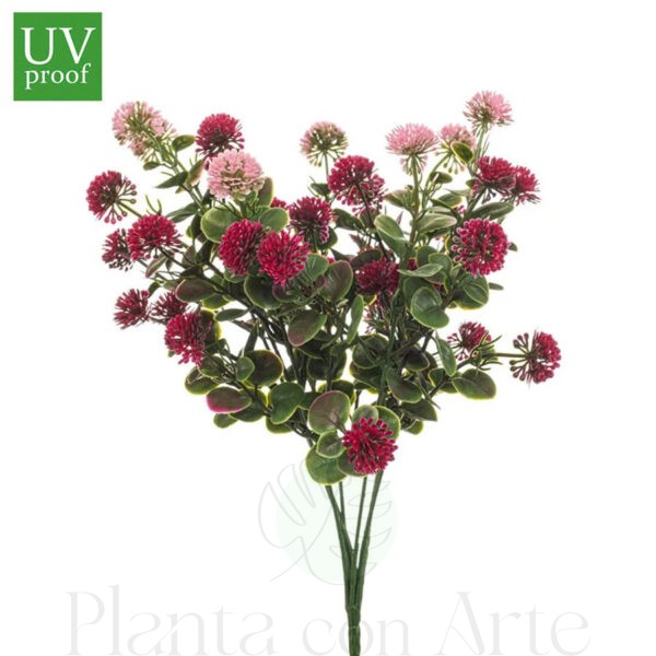 Ramo BELLIS UV artificial realista o flor bellis artificial realista de 36 cm de altura total realista, para decorar tus bouquets, nichos o jardineras EN EXTERIOR