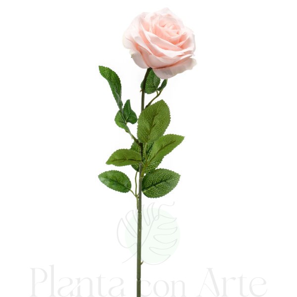 ROSA artificial MELOCOTÓN realista de 63 cm de altura total