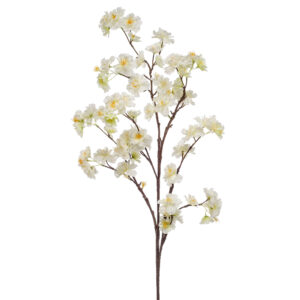 FLOR DE CEREZO CREMA artificial realista - 120 cm de alto - Sakura CREMA artificial realista cuidadosamente elaborada para imitar la belleza del natural