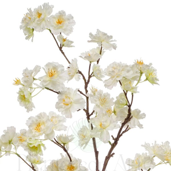 Detalle de FLOR DE CEREZO CREMA artificial realista - 120 cm de alto - Sakura CREMA artificial realista cuidadosamente elaborada para imitar la belleza del natural