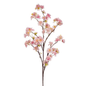 Rama de FLOR DE CEREZO ROSA SUAVE artificial de altísimo realismo y color vivo. Preciosa rama muy decorativa para ambientes orientales