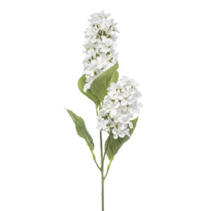 TALLO DE HORTENSIA PANICULATA BLANCA artificial realista de 76 cm de altura, para pinchar en espuma floral o en tierra
