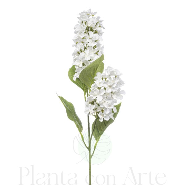TALLO DE HORTENSIA PANICULATA BLANCA artificial realista de 76 cm de altura, para pinchar en espuma floral o en tierra