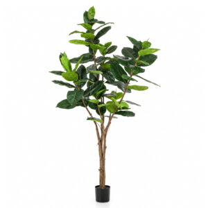 árbol Ficus Elástica artificial hiperrealista de 180 cm de altura