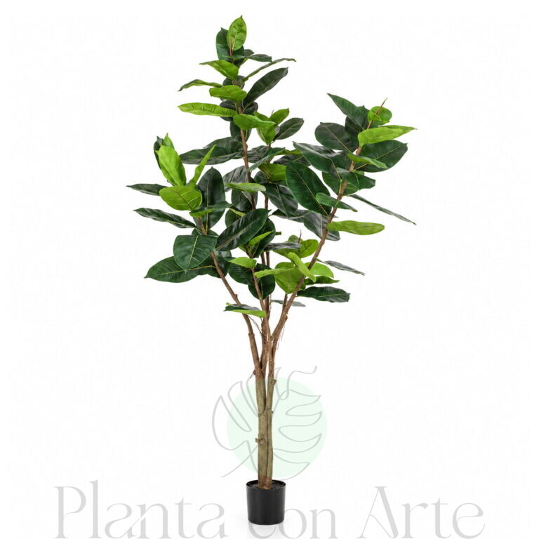 árbol Ficus Elástica artificial hiperrealista de 180 cm de altura