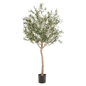árbol de olivo artificial hiperrealista con aceitunas