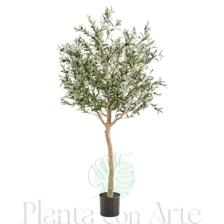 árbol de olivo artificial hiperrealista con aceitunas
