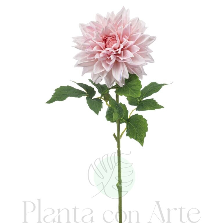 Tallo con flor de DALIA artificial ROSA con TACTO REAL de altísimo realismo y color vivo