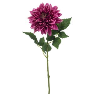 Dalia malva con tacto real - 70 cm de alto