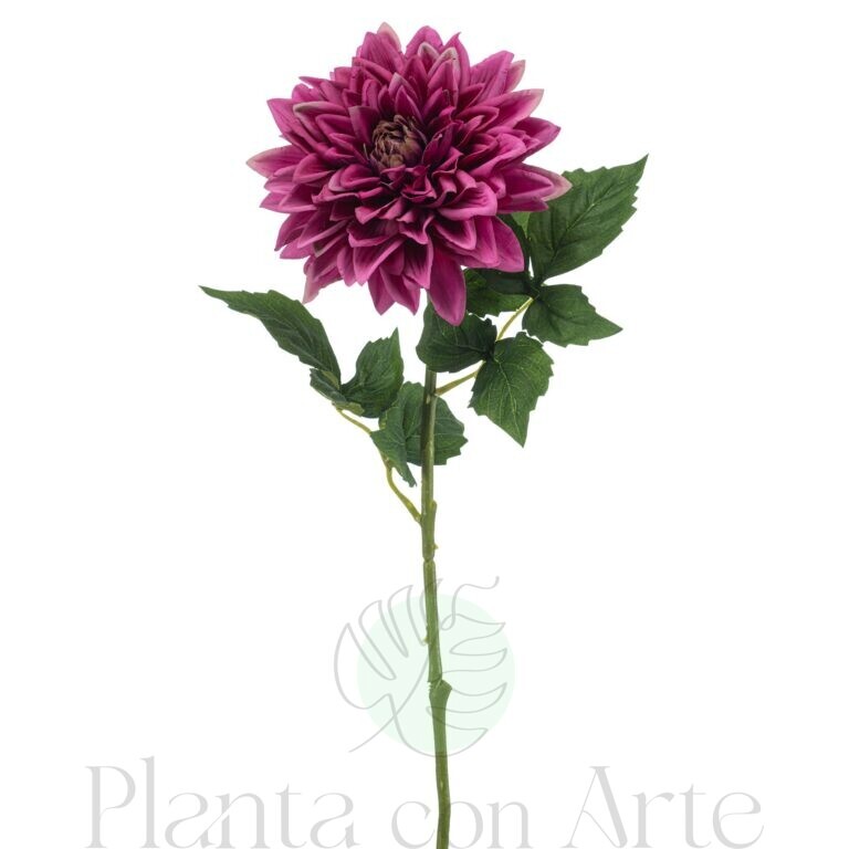 Dalia malva con tacto real - 70 cm de alto