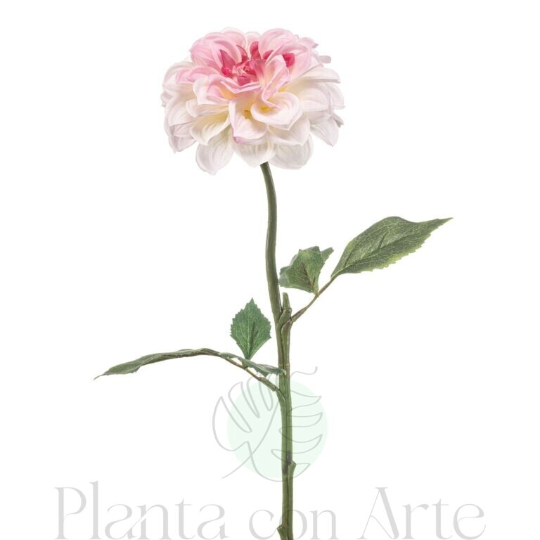 Dalia rosa con material reciclado - 57 cm de alto