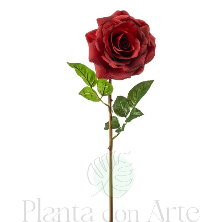 rosa Chloe roja con tacto real, hiperrealista, tallo de 68 cm de altura