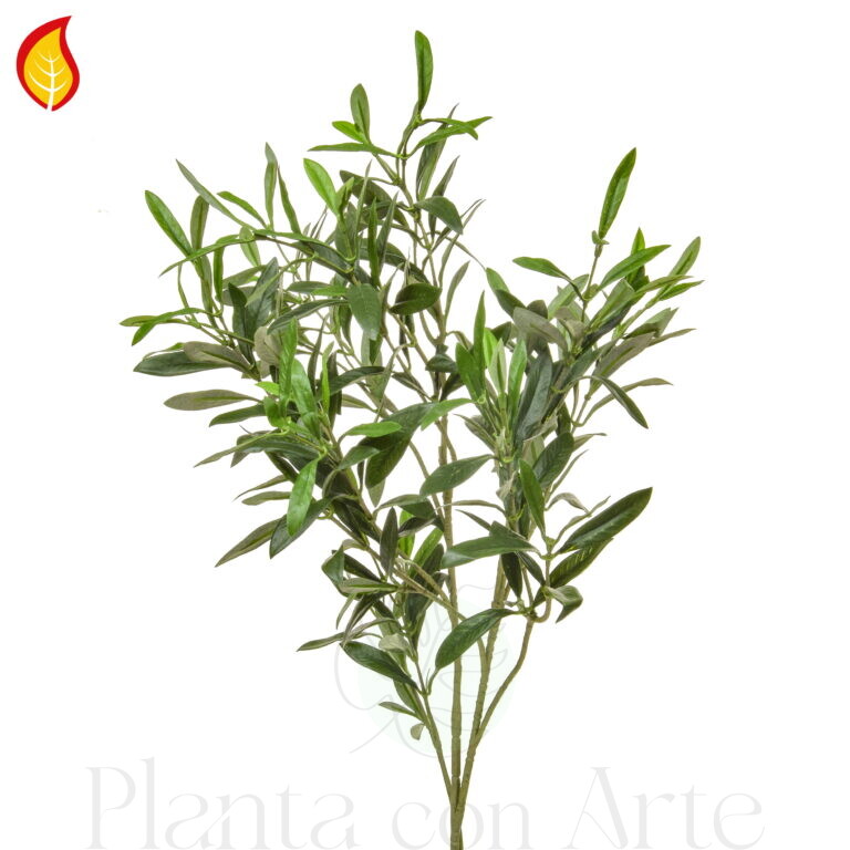 Rama de Olivo artificial FR-S1 - de 90 cm de altura. Norma BS EN 13501-1