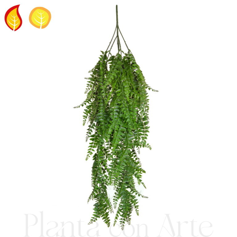 HELECHO colgante UV FR hiperrealista de 80 cm para exterior BS EN 13501-1