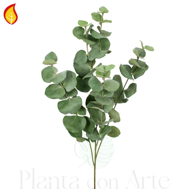 Rama de EUCALYPTUS artificial hiperrealista o Rama de Eucalipto FR -S1 - Norma BS EN 13501-1