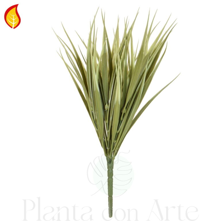 HIERBA VAINILLA artificial FR Amarillo/Verde ignífuga e hiperrealista -S3 - BS EN 13501-1