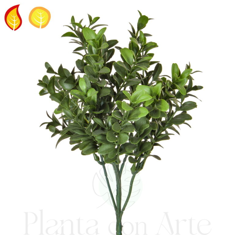 Arbusto ignífugo de BOJ verde FRUV-S1 - Norma BS EN 13501-1 para exterior